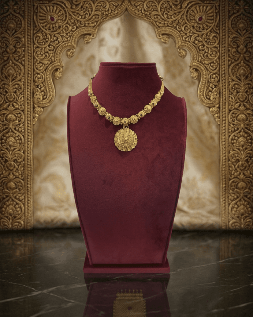 22K Gold Necklace Design B - View 1
